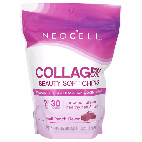 NeoCell, Collagen Beauty Soft Chews, Fruit Punch, 60 Soft Chews