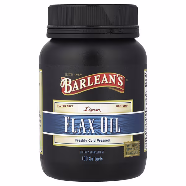 Barlean's, Lignan Flax Oil, 100 Softgels