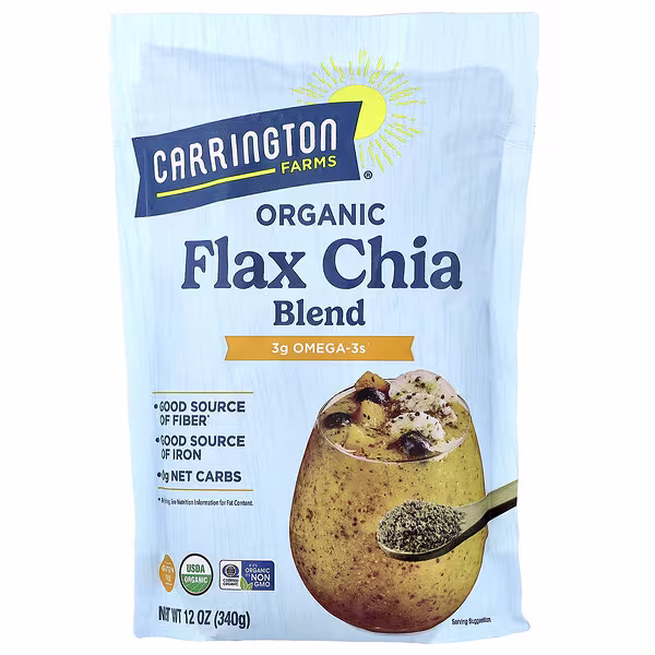 Carrington Farms, Organic Flax Chia Blend, 12 oz (340 g)