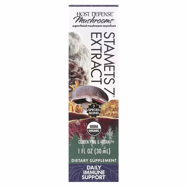 Host Defense, Mushrooms™, Stamets 7® Extract, 1 fl oz (30 ml)