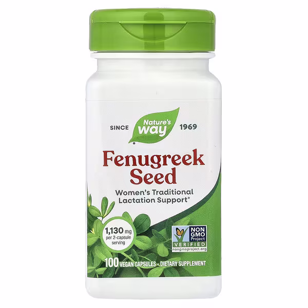 Nature's Way, Fenugreek Seed, 100 Vegan Capsules (565 mg per Capsule)
