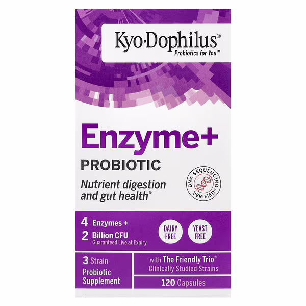 Kyolic, Kyo-Dophilus®, Enzyme+ Probiotic, 120 Capsules
