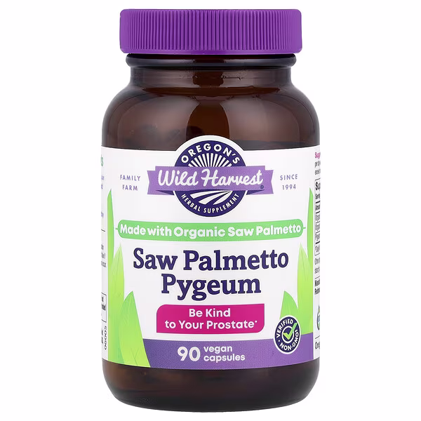 Oregon's Wild Harvest, Saw Palmetto Pygeum, 90 Vegan Capsules