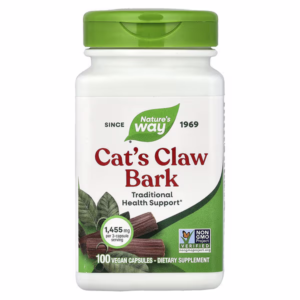 Nature's Way, Cat's Claw Bark, 100 Vegan Capsules (0.48 mg per Capsule)