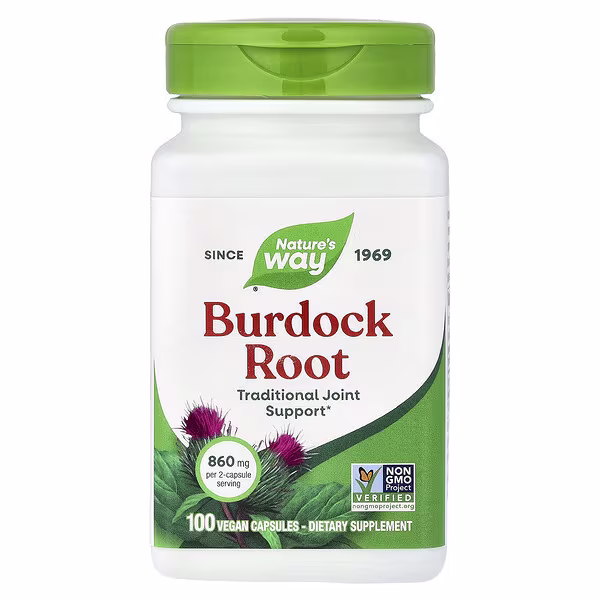Nature's Way, Burdock Root, 100 Vegan Capsules (430 mg per Capsule)