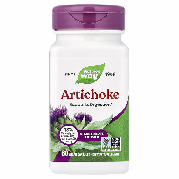 Nature's Way, Artichoke, Standardized Extract, 60 Vegan Capsules