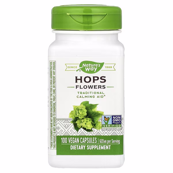 Nature's Way, Hops Flowers, 100 Vegan Capsules (310 mg per Capsule)