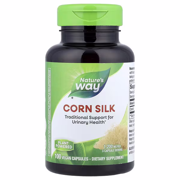 Nature's Way, Corn Silk, 100 Vegan Capsules (400 mg per Capsule)