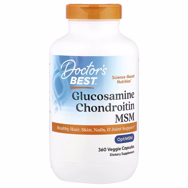 Doctor's Best, Glucosamine Chondroitin MSM, 360 Veggie Capsules