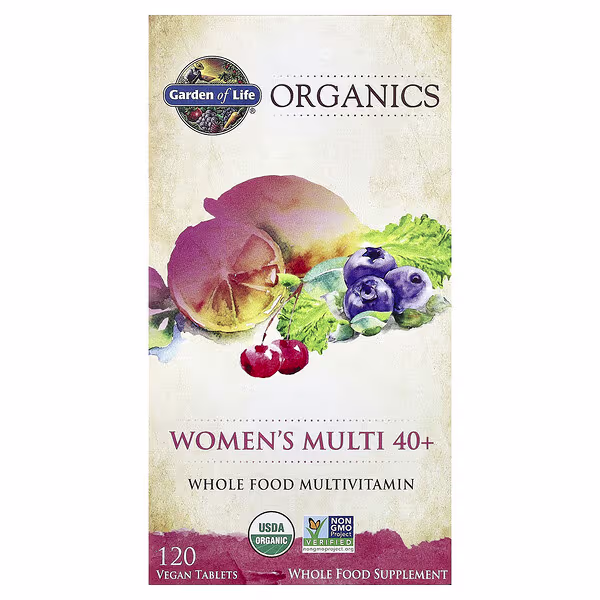 Garden of Life, Organics, Women's Multi 40+, 120 Vegan Tablets