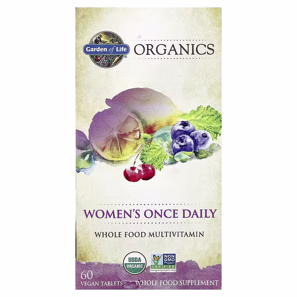 Garden of Life, Organics, Women's Once Daily, 60 Vegan Tablets