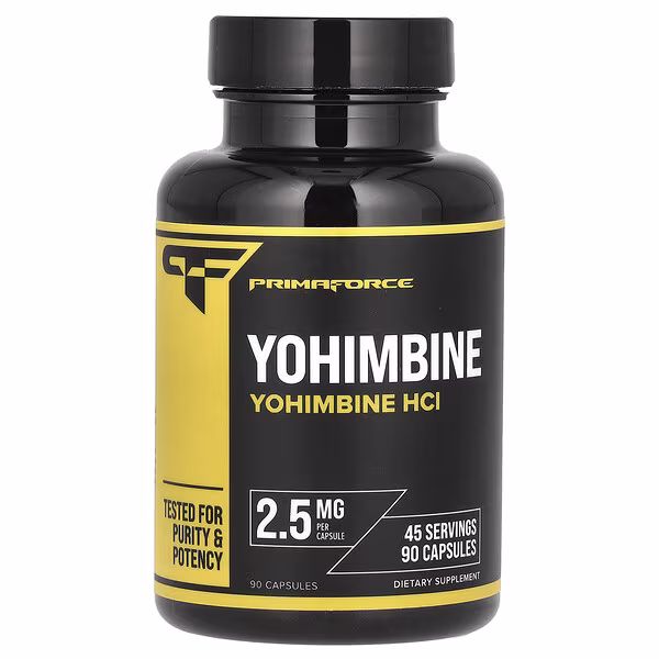Yohimbine HCI 2.5 mg 90 Capsules | Primaforce