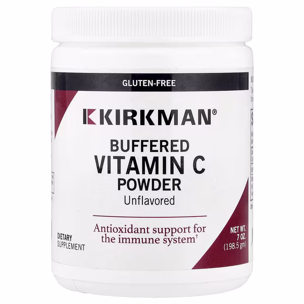 Kirkman Labs, Buffered Vitamin C Powder, Unflavored, 7 oz (198.5 g)