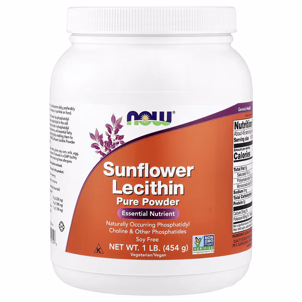 NOW Foods, Sunflower Lecithin Pure Powder, 1 lb (454 g)