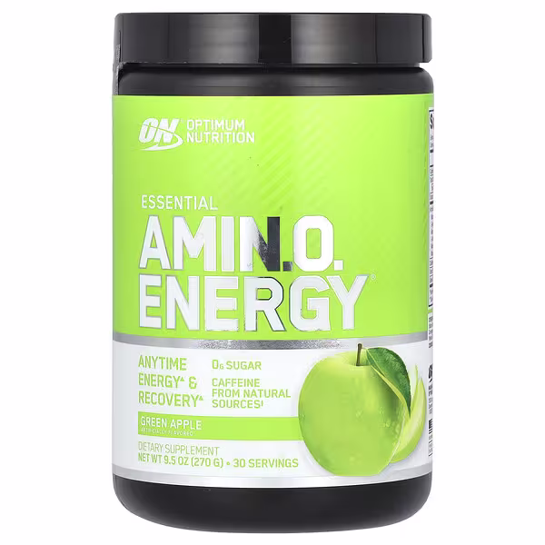 Optimum Nutrition, Essential Amin.O. Energy, Green Apple, 9.5 oz (270 g)