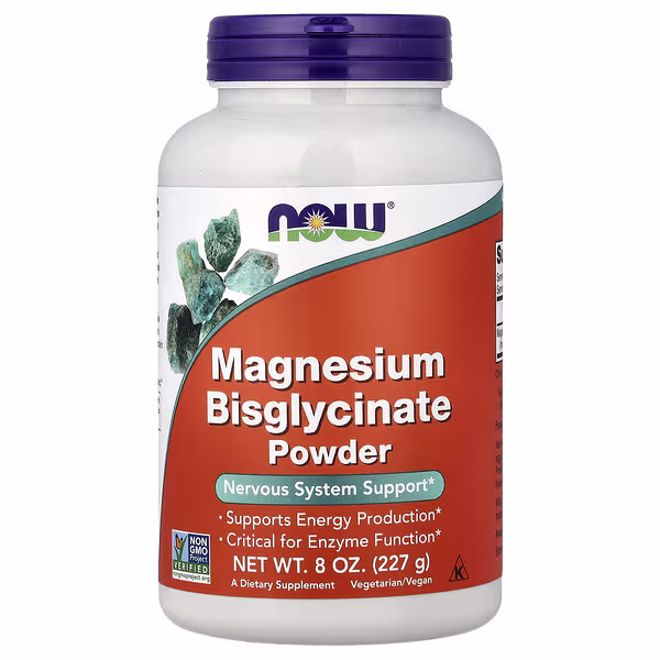 NOW Foods, Magnesium Bisglycinate Powder, 8 oz (227 g)