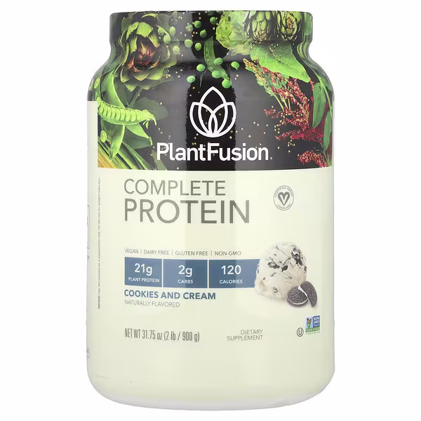 PlantFusion, Complete Protein, Cookies and Cream, 2 lb (900 g)
