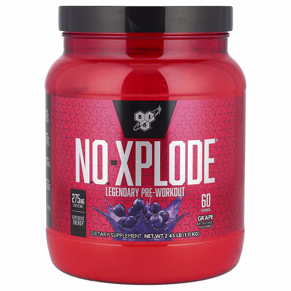 BSN, N.O.-Xplode®, Legendary Pre-Workout, Grape, 2.45 lbs (1.11 kg)