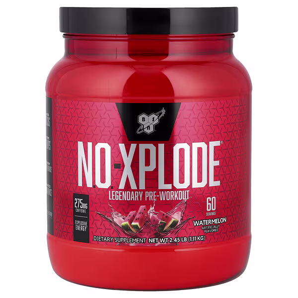 BSN, N.O.-Xplode, Legendary Pre-Workout, Watermelon, 2.45 lbs (1.11 kg)