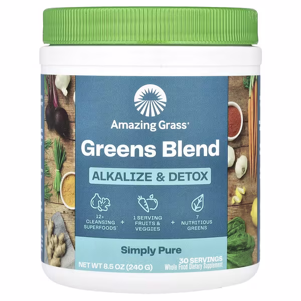 Amazing Grass, Green Blend, Alkalize & Detox, 8.5 oz (240 g)