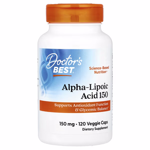 Doctor's Best, Alpha-Lipoic Acid 150, 150 mg, 120 Veggie Caps