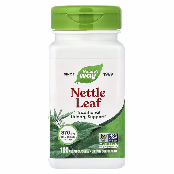 Nature's Way, Nettle Leaf, 100 Vegan Capsules (435 mg Per capsule)