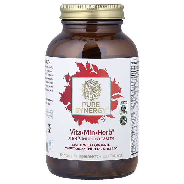 Pure Synergy, Vita-Min-Herb®, Men's Multivitamin, 120 Tablets