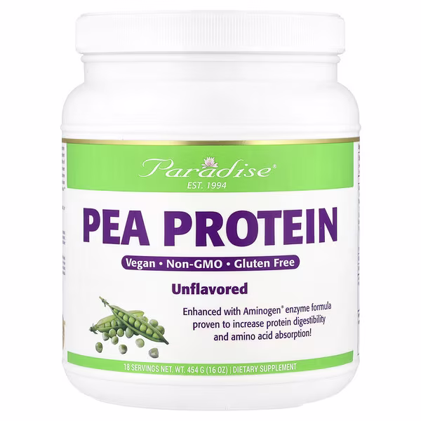 Paradise Herbs, Pea Protein, Unflavored, 16 oz (454 g)