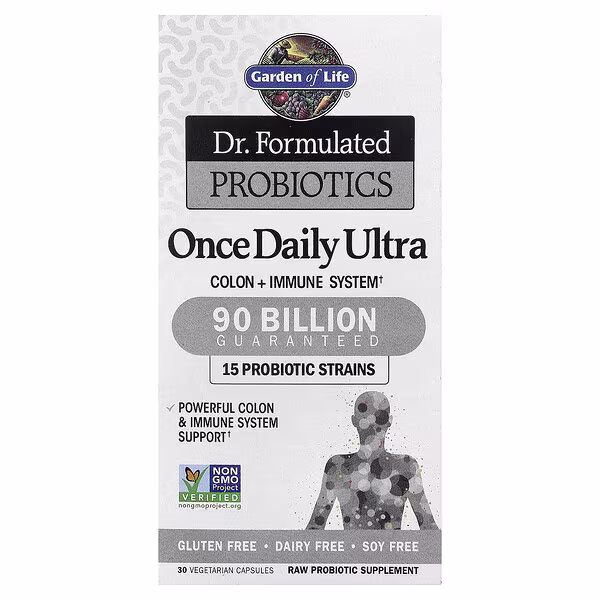 Garden of Life, Dr. Formulated Probiotics, Once Daily Ultra, 90 Billion, 30 Vegetarian Capsules