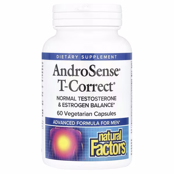 Natural Factors, AndroSense® T-Correct, 60 Vegetarian Capsules