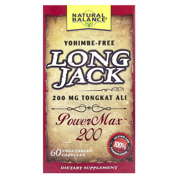 Natural Balance, Long Jack, PowerMax™, 60 Vegetarian Capsules (100 mg per Capsule)