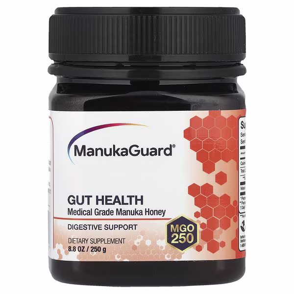 ManukaGuard, Medical Grade Manuka Honey, Gut Health, MGO 250, 8.8 oz (250 g)