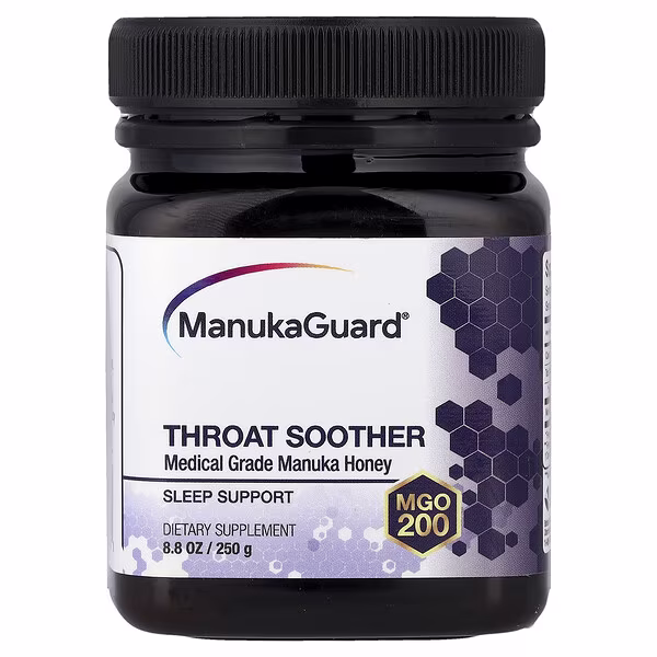 ManukaGuard, Throat Soother, Manuka Honey, MGO 200, 8.8 oz (250 g)