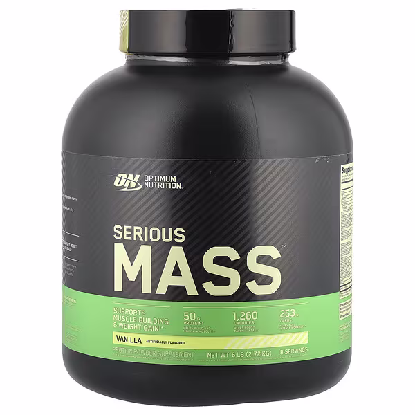 Optimum Nutrition, Serious Mass™, Vanilla, 6 lb (2.72 kg)
