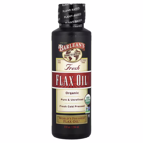 Barlean's, Organic Flax Oil, 8 fl oz (236 ml)