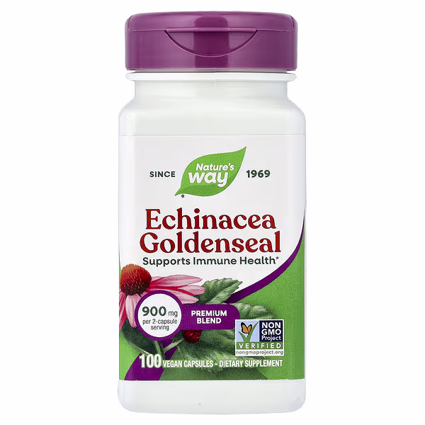 Nature's Way, Echinacea Goldenseal, 100 Vegan Capsules