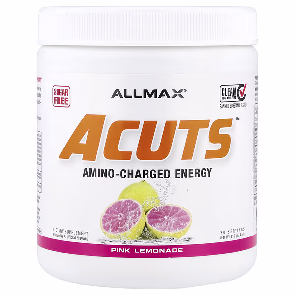 ALLMAX, ACUTS™, Amino-Charged Energy, Pink Lemonade, 7.4 oz (210 g)