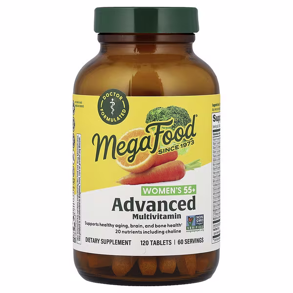 MegaFood, Women's 55+, Advanced Multivitamin, 120 Tablets