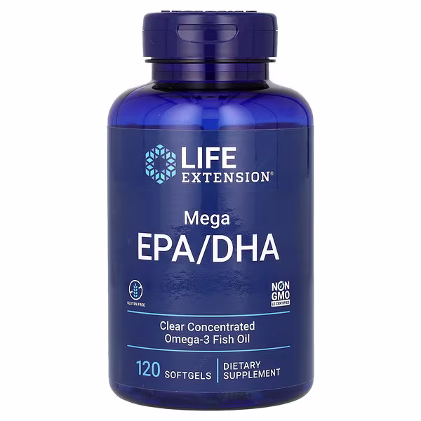 Life Extension, Mega EPA/DHA, 120 Softgels (1,000 mg per Softgel)