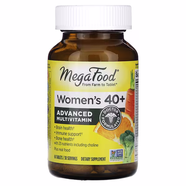 MegaFood, Women's  40+, Advanced Multivitamin, 60 Tablets