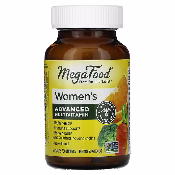 MegaFood, Women's Advanced Multivitamin, 60 Tablets