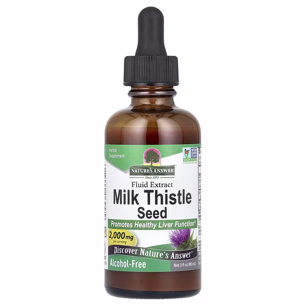 Nature's Answer, Milk Thistle Seed, Fluid Extract, 2,000 mg, 2 fl oz (60 ml)