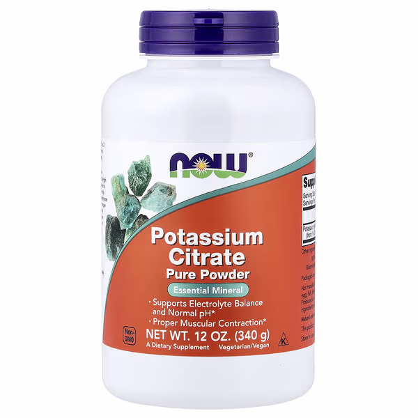 NOW Foods, Potassium Citrate, Pure Powder, 12 oz (340 g)