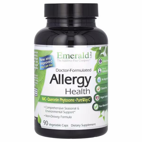 Emerald Laboratories, Allergy Health, 90 Vegetable Caps