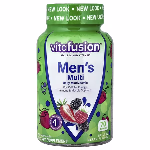 VitaFusion, Men's Multi Gummies, Natural Berry, 70 Gummies