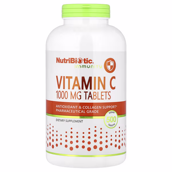 NutriBiotic, Immunity, Vitamin C, 1,000 mg, 500 Vegan Tablets