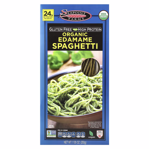 Seapoint Farms, Organic Edamame Spaghetti, 7.05 oz (200 g)