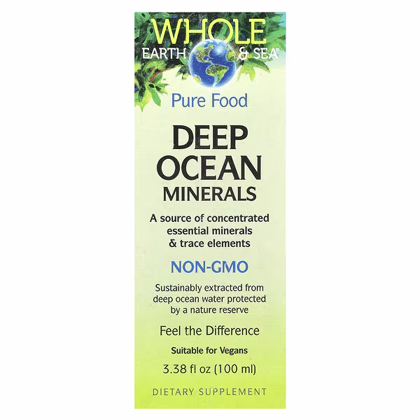 Natural Factors, Whole Earth & Sea®, Deep Ocean Minerals, 3.38 fl oz (100 ml)