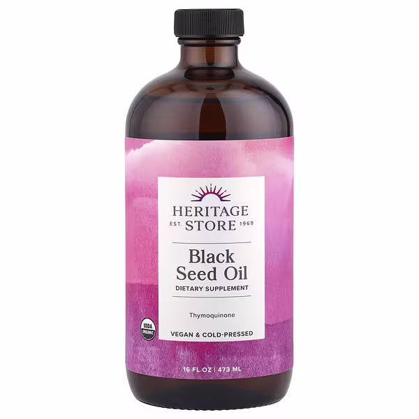 Heritage Store, Black Seed Oil, 16 fl oz (473 ml)
