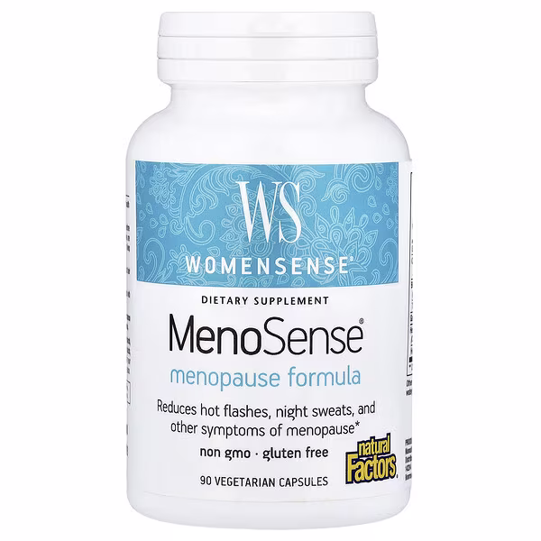 Natural Factors, WomenSense®, MenoSense®, Menopause Formula, 90 Vegetarian Capsules
